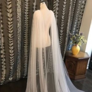 Tulle Bridal Cape